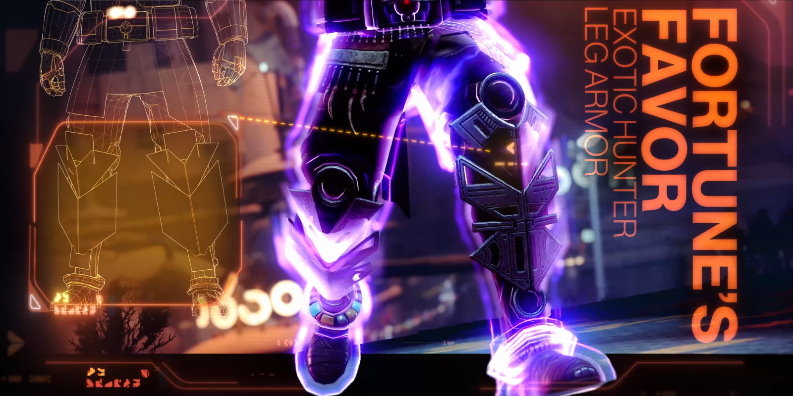 Hunter with Fortune's Favor Overshield